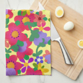 Helle Frühlingsblumen Sie Hübsch anpassen Geschirrtuch (Viertel Falte)
