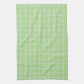Helle Frühlingsgrün Gingham Karo Geschirrtuch (Vertikal)