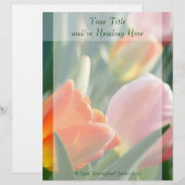 Helle Frühlingshuppen Letterhead Briefbogen (Vorne/Hinten)