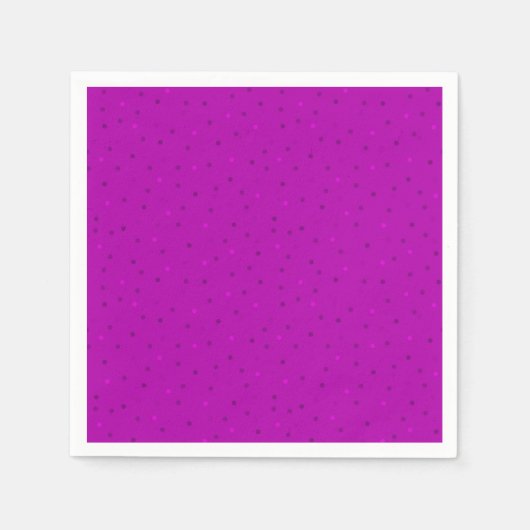 Helle Fuchsia mit kleinen Polka-Punkten. Serviette (Vorderseite)