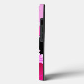 Helle Fuchsia Pink Hibiskus Blume kräftig Case-Mate iPhone Hülle (Rückseite / Links)