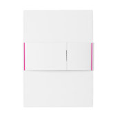 Helle Fuchsia Rosa Traditionelle Hochzeit Einladungsbanderole (Rückseitenbeispiel)