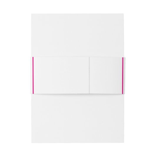 Helle Fuchsia Rosa Traditionelle Hochzeit Einladungsbanderole (Rückseitenbeispiel)