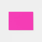 Helle Fuchsia Top Vollfarbe Post-it Klebezettel (Vorderseite)
