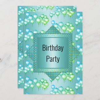 Helle Fun Rainbow Green Ballon All Occaso Einladung