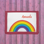 Helle Fun Rainbow Personalisiert Tri-fold Geldbeutel<br><div class="desc">Dieses Design kann in dem Bereich personalisiert werden, der durch das Ändern des Fotos und/oder Textes zur Verfügung gestellt wird. Oder Sie können es anpassen, indem Sie den Mausklick auswählen, um weitere Optionen anzupassen, um die Farbe des Hintergrunds zu löschen oder zu ändern, Text hinzuzufügen, die Textfarbe oder den Stil...</div>