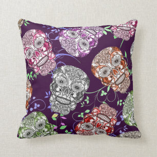Helle Fun Verziert Skulls Stoffe drucken Kissen