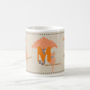 Helle Funny Cats Mit Monogramm Tasse