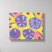 Helle futuristische Blumengärten, Leinwand (Vorderseite)