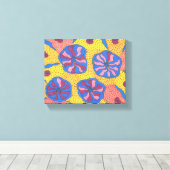 Helle futuristische Blumengärten, Leinwand (Insitu (Holzboden))