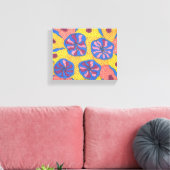 Helle futuristische Blumengärten, Leinwand (Insitu (Wohnzimmer))