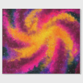 Helle Galaxie Geschenkpapier (Flach)