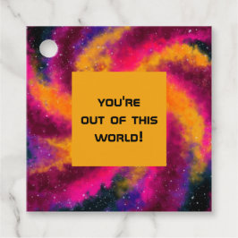 Helle Galaxy "Du bist aus dieser Welt" Geschenkanhänger