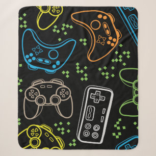Helle Gaming-Joysticks: cooles Muster. Sherpadecke
