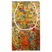 Helle Gartenmauer Frühlingsfest Wildblumen Kleine Geschenktüte (Rückseite)