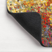 Helle Gartenmauer Frühlingsfest Wildblumen Mousepad (Ecke)