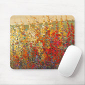 Helle Gartenmauer Frühlingsfest Wildblumen Mousepad (Mit Mouse)