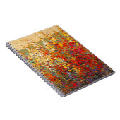 Helle Gartenmauer Frühlingsfest Wildblumen Notizblock (Rechte Seite)