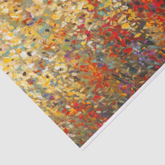 Helle Gartenmauer Frühlingsfest Wildblumen Seidenpapier (Ausschnitt)