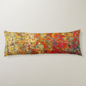 Helle Gartenmauer Frühlingsfest Wildblumen Seitenschläferkissen (Rückseite)