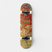 Helle Gartenmauer Frühlingsfest Wildblumen Skateboard (Vorderseite)