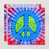 Helle Gefärbte Krawatte - Einladungen zum Friedens (Vorne/Hinten)