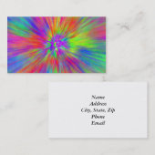 Helle gefärbte Krawatte Visitenkarte (Vorne/Hinten)