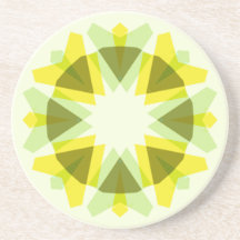Helle Gelb-Grüne Stern-Dopamin-Dekoration Kitsch-K