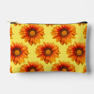 Helle gelb-orange Farbverlauf-Blumen ausgeschnitte Zubehörtasche