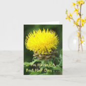 HELLE GELBE BLUME / SCHLECHTER HAARTAG KARTE (Gelbe Blume)