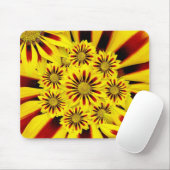 Helle gelbe Blumen Mousepad (Mit Mouse)