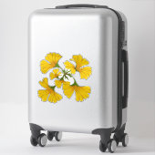 Helle gelbe Blumencluster Aufkleber (Koffer)