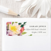 HELLE GELBE BLUSH BURGUNDY BLUMBUNCH ADRESSE (Insitu)