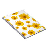 Helle gelbe Daisy-Notizbuch Notizblock (Rechte Seite)