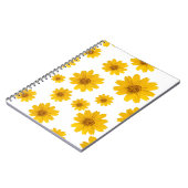 Helle gelbe Daisy-Notizbuch Notizblock (Linke Seite)