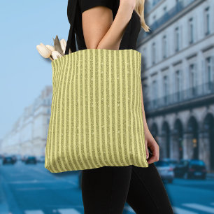 Helle gelbe Glitter-Style-Vertikalstreifen Tasche