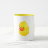 Helle gelbe Gummiente Tasse (Zentrum)