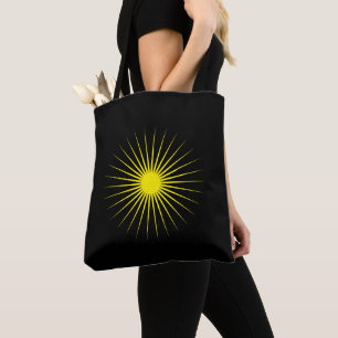 Helle gelbe leuchtende Sternmarkierung modern schw Tasche