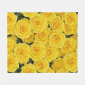 Helle gelbe Rose Fleecedecke (Vorderseite (Horizontal))