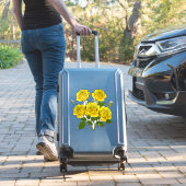 Helle gelbe Rosenbouquet Aufkleber (Koffer Insitu)