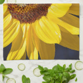 Helle gelbe Sonnenblume Handtuch (Gefaltet)
