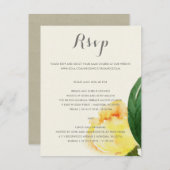 HELLE GELBWASSERFARBENE UAWG RSVP KARTE (Vorne/Hinten)