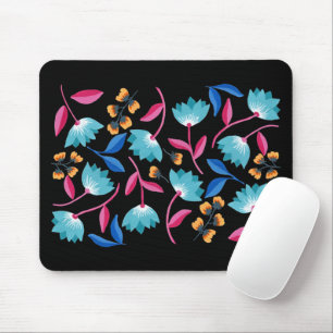 Helle gemalte abstrakte Blumen Mousepad