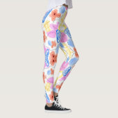 Helle gemusterte Leggings mit abstraktem Muster (Rechts)