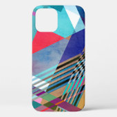 Helle Geometrie: farbiger Abstrakter Hintergrund Case-Mate iPhone Hülle (Rückseite)