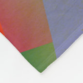 Helle Geometrie: farbiger Abstrakter Hintergrund Fleecedecke (Ecke)