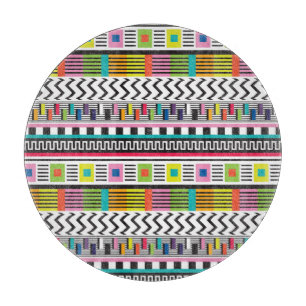 Helle geometrische Linien: Abstrakt nahtlos. Schneidebrett