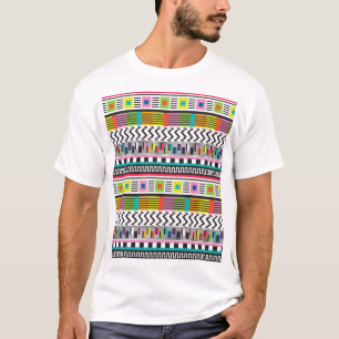 Helle geometrische Linien: Abstrakt nahtlos. T-Shirt