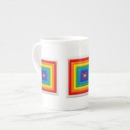 Helle geometrische Pop-Art Porzellantasse