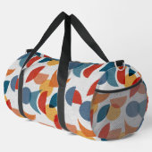 Helle geometrische Retro Abstraktes Mitteljahrhund Duffle Bag (Rechte Ecke)